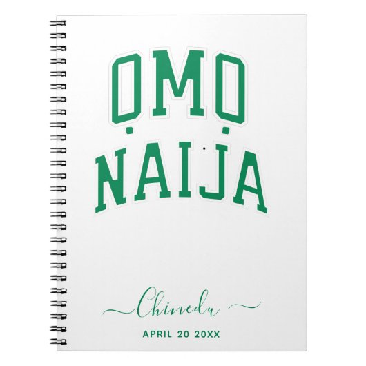 Omo-Naija — Persoonlijk Notitieboek (Voorkant)