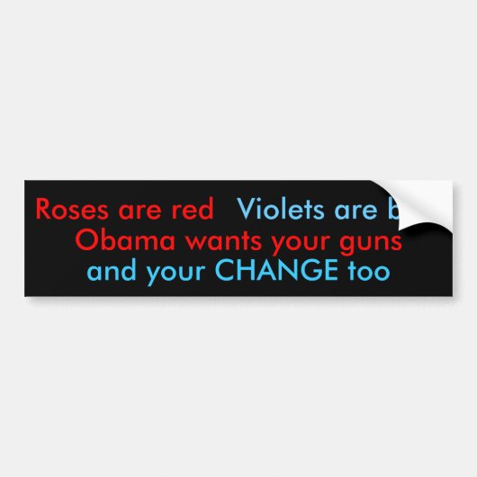 OmObama Bumpersticker (Voorkant)