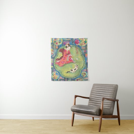 Omohide Garasu: A Little Glass Memory Wandkleed (In situ)