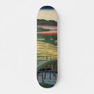 Omokage Bridge Ukiyo-e Japanse kunst Persoonlijk Skateboard