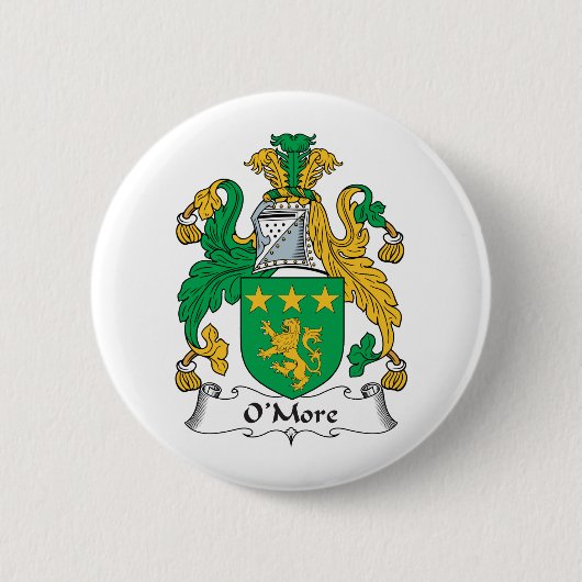 O'more Family Crest Ronde Button 5,7 Cm (Voorkant)