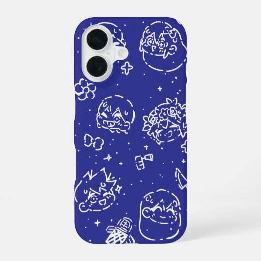 omori background iPhone 16 hoesje (Achterkant)
