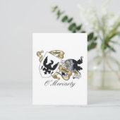 O'Moriarty Family Crest Briefkaart (Staand voorkant)