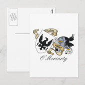 O'Moriarty Family Crest Briefkaart (Voorkant / Achterkant)