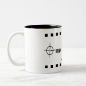 OMP Black Logo Tweekleurige Koffiemok (Links)