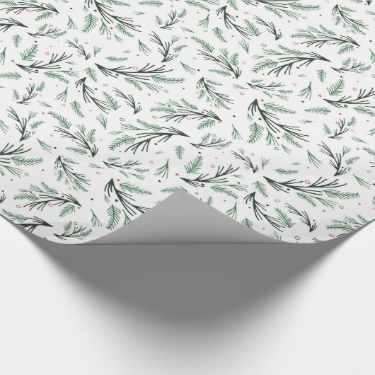 ompakpapier voor de groene dennenboom cadeaupapier (Hoek)