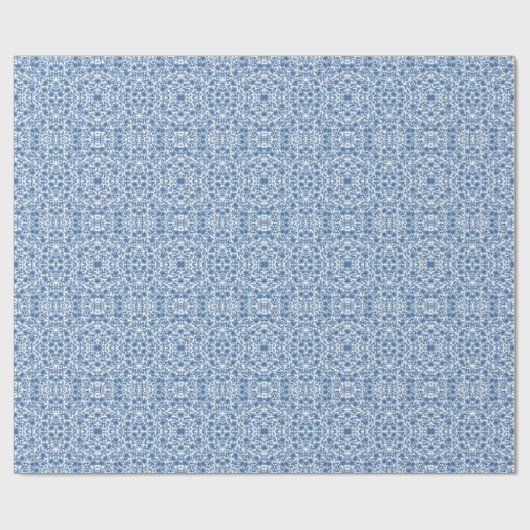 Omphaloden Blue Floral Cadeaupapier (Vlak)