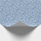 Omphaloden Blue Floral Cadeaupapier (Hoek)