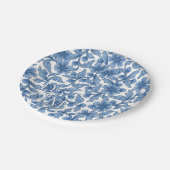 Omphaloden Blue Floral Papieren Bordje (Gekanteld)