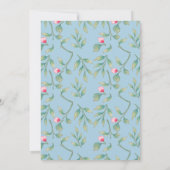 Omphalodes Blauw en Basilie Groen Proefdiner Diner Kaart (Achterkant)