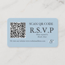 Omphalodes Blauwe QR-code Enclusekaart