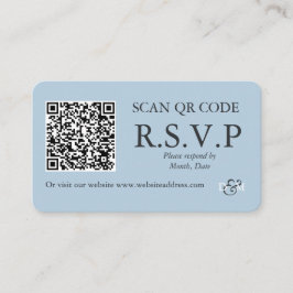 Omphalodes Blauwe QR-code Enclusekaart Informatiekaartje