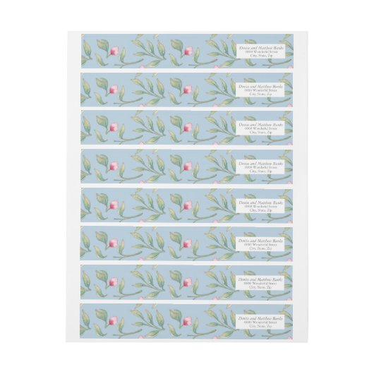 Omphalodes Blue Address Label (Vel)