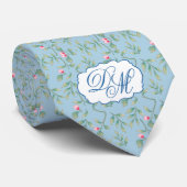 Omphalodes Blue Wedding Keepomwille Stropdas (Opgerold)