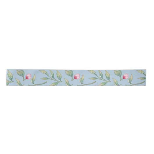 Omphalodes Blue Wedding Satin Ribbon Satijnen Lint (Voorkant)