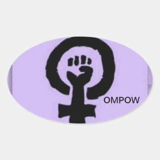 OMPOW-sticker Ovale Sticker