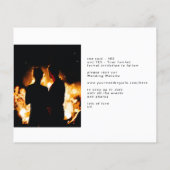 Omrand | Modern budget Foto Onyx save-the-datekaar Flyer (Achterkant)