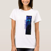 Omrani Light-Drawn Girl – Luminous Art T-shirt (Voorkant)