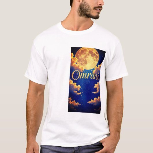 Omrani Moon Premium Statement T-shirt (Voorkant)