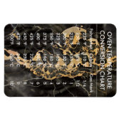 Omrekeningsgrafiek Temperatuur Celsius Fahrenheit Magneet (Horizontaal)