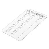 Omrekeningsgrafiek Temperatuur Celsius Fahrenheit Magneet (Linkerzijde)