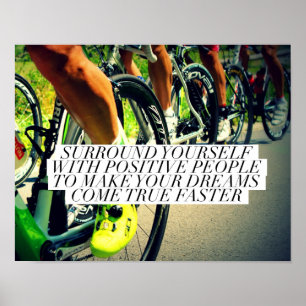 Omring jezelf met positieve mensen - Poster