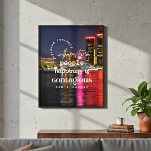 Omring jezelf met positiviteit Motivatie Poster