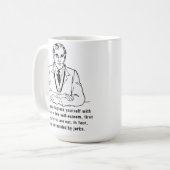Omringd door Jerks Funny Mug Koffiemok (Voorkant links)
