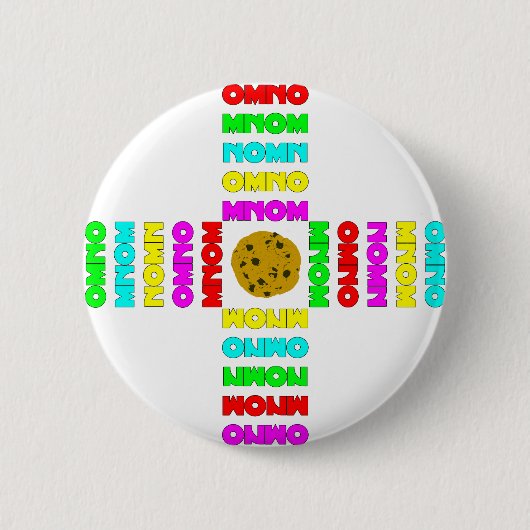Omringd door OMNOM's Ronde Button 5,7 Cm (Voorkant)