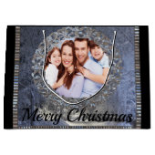 Omringd door Sneeuwfotokerstfeestdag Groot Cadeauzakje (Voorkant)