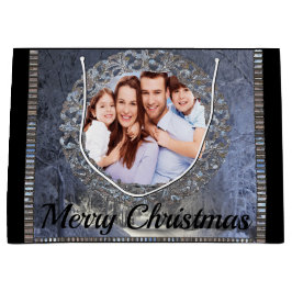 Omringd door Sneeuwfotokerstfeestdag Groot Cadeauzakje