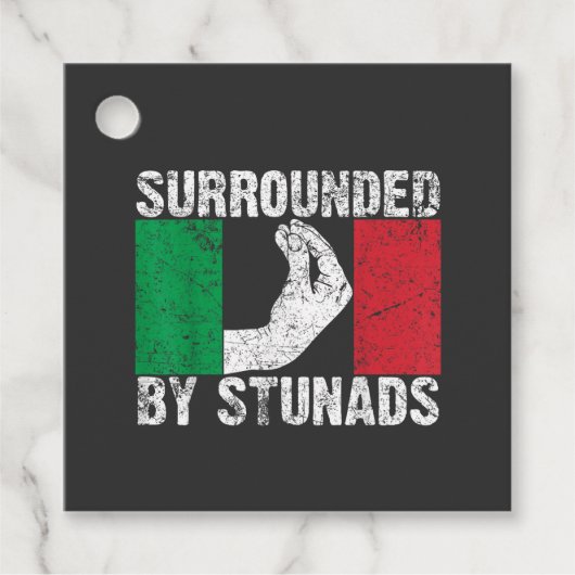 Omringd door Stunads Bedankjes Labels (Voorkant)