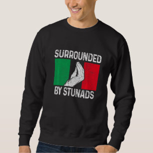 Omringd door stunads Italiaans slang Italië Italia Trui