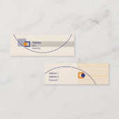 Omringd - Skinny Mini Visitekaartje (Voorkant / Achterkant)