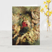 Omringd Virgin en het Kind Kaart (Gele Bloem)