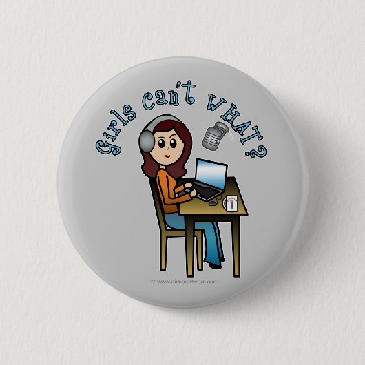 Omroep (licht) ronde button 5,7 cm (Voorkant)