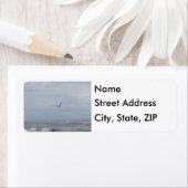 Omroepadreslabels voor oceaan en vogels etiket (Insitu)