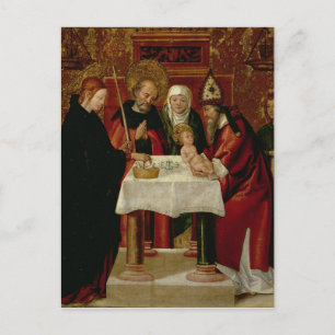 Omroeppresentatie in de tempel briefkaart