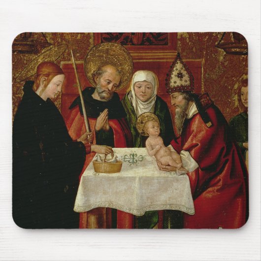 Omroeppresentatie in de tempel muismat (Voorkant)
