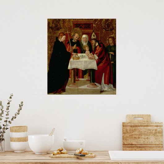 Omroeppresentatie in de tempel poster (Keuken)