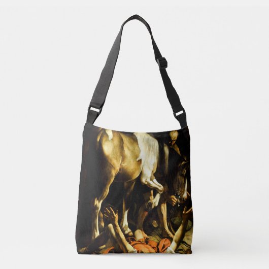 Omschakeling op weg naar Damascus door Caravaggio Crossbody Tas (Voorkant)
