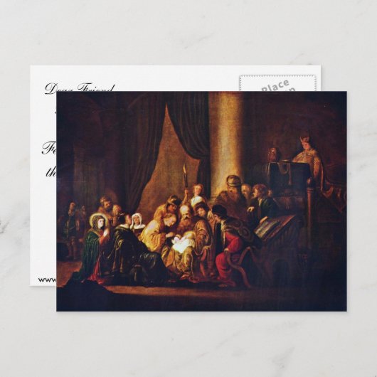 Omschakeling van Jezus bij Wet D. Ä. Jacob Willems Briefkaart (Voorkant / Achterkant)