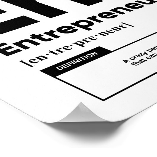 Omschrijving ondernemer | MOTIVATIE Poster (Hoek)