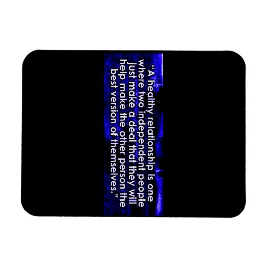 OMSCHRIJVING VAN EEN GEZONDHEIDSQUOTE VAN RELATIE MAGNEET (Horizontaal)