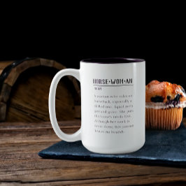 Omschrijving van een Mok voor paardenvrouwen