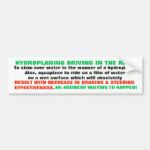 OMSCHRIJVING VOOR DE STUPID-DRIVERS BUMPERSTICKER (Voorkant)