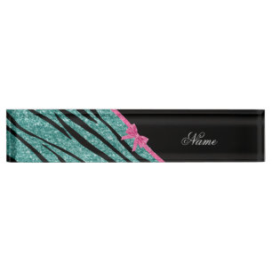 Omschrijving zebrastreep roze boog naambordje