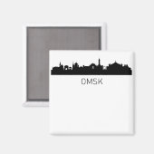 Omsk Rusland stadsgezicht Magneet (Voorkant / Achterkant)