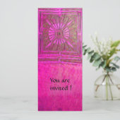 OMSLAG, antiek roze violet Kaart (Staand voorkant)