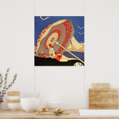 Omslag “Bathing Beauty” magazine door J Carlos Poster (Keuken)